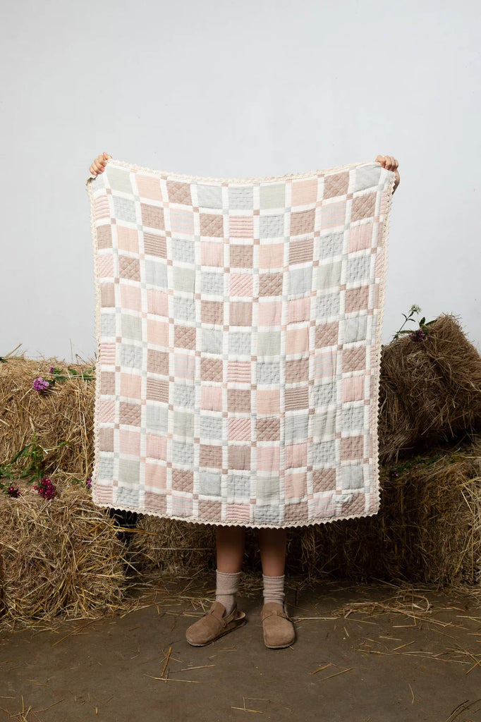 Bebe Organic Patchwork Blanket - Mellow