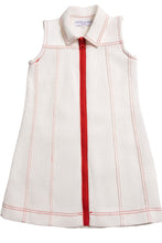 Load image into Gallery viewer, Mode Avant Red Zip Jumper - White Denim