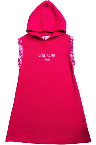Mode Avant Mode Hoodie Dress - Hot Pink