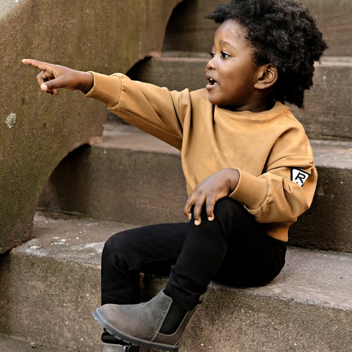 Rooie And Friends Boys Sweatshirt - Caramel