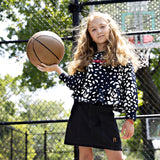 Rooie And Friends Girls KNEE LENGTH Skirt - Black Denim