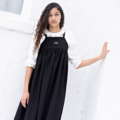 Retro Kid Emery Maxi Jumper Dress - Black