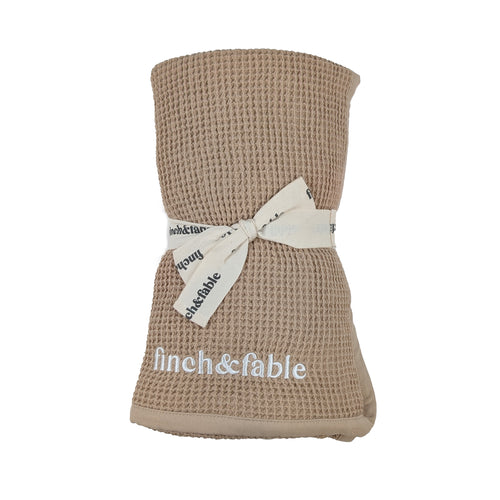 Finch & Fable Waffle Blanket - Oat