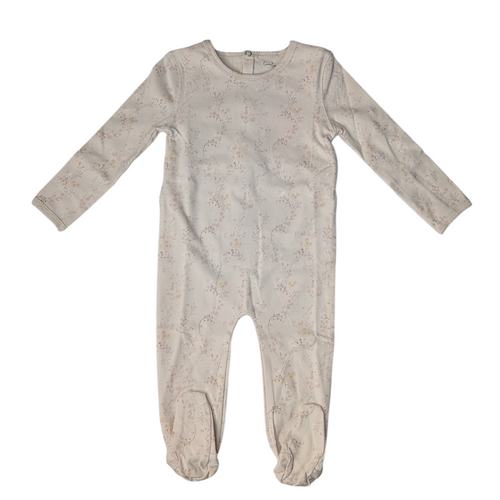 Lovely Littles Printed Footie - Joy Pink