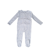 Lovely Littles Printed Footie - Joy Blue