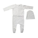Oubon Girls Whisper Bloom Footie And Hat
