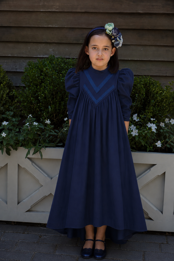 Tia Cibani 3/4 Sleeve Maxi Dress - Blue