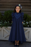 Tia Cibani 3/4 Sleeve Maxi Dress - Blue
