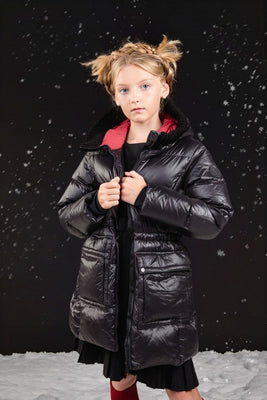 Ellabee Chloe Long Down Jacket - Black