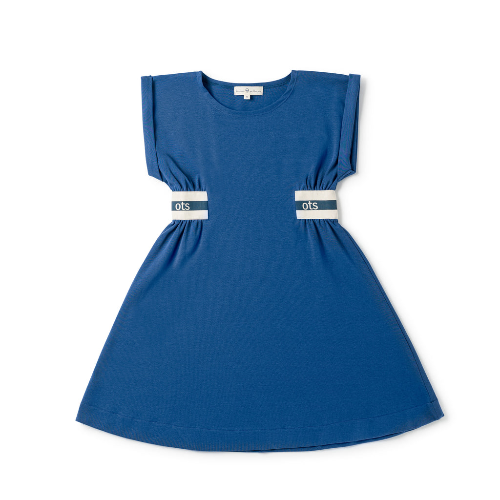 Birnham On The Sea Logo Waisted Dress - English Blue