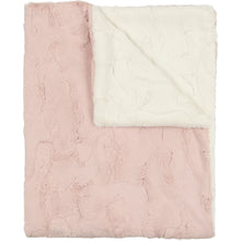 Load image into Gallery viewer, Peluche Icy Rose &amp; Natural Lux Fur Blanket