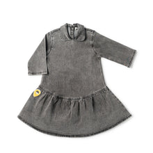 Load image into Gallery viewer, Birnham On The Sea Ruffle Dress - Black Wash