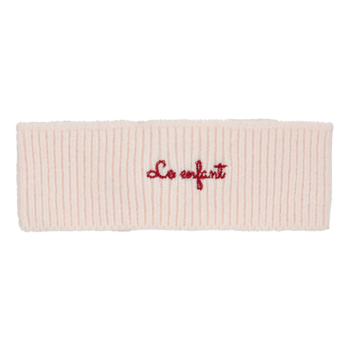 Le Enfant Knit Toddler Twist Headband - Pale Pink
