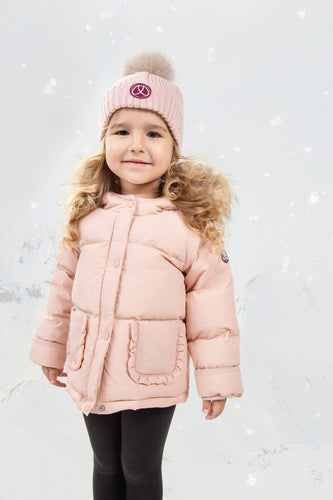 Ellabee Lyane Enfant Fur Down Jacket  - Pink