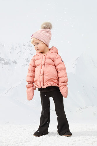 Ellabee Fox Pom Pom Hat - Pale Pink