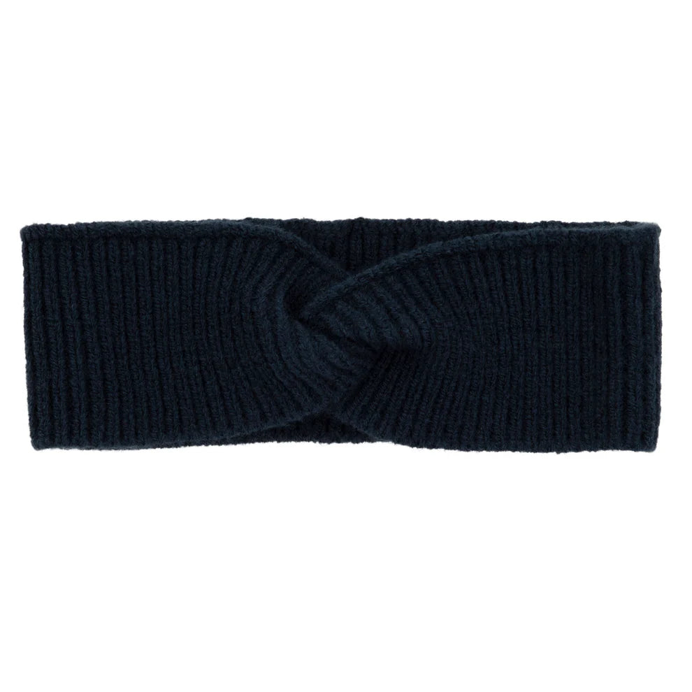 Le Enfant Knit Toddler Twist Headband - Navy