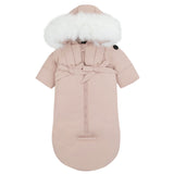 Pramie Snowsuit With Bows - Mauve