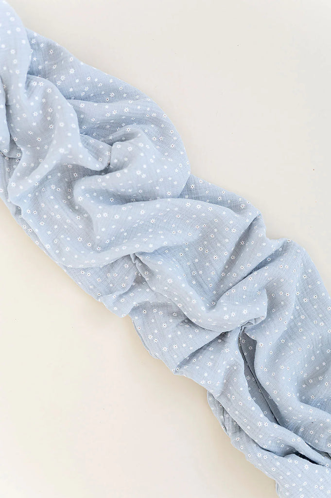 Ely's & Co Single Pack Muslin Swaddles - Ditsy Star