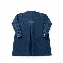 Load image into Gallery viewer, Birnham On The Sea Pleat Detail Shirt Dress - Dark Denim
