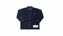 Load image into Gallery viewer, Birnham On The Sea Boy Crossover Collar Shirt - Navy Corduroy