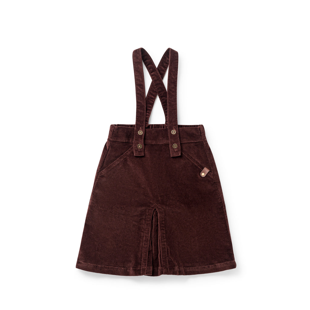 Birnham On The Sea Suspender Jumper - Brick Corduroy
