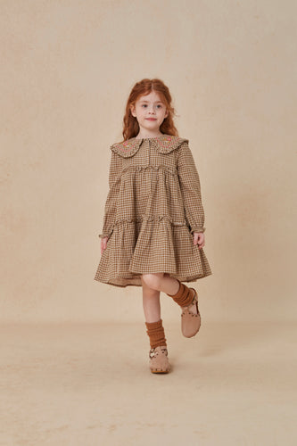 Cera Una Volta Viola Dress - Green Check