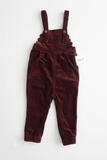 Birnham On The Sea Scalloped Girls Overall - Brick Corduroy