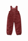 Birnham On The Sea Corduroy Buckle Romper - Red Wash