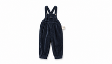 Load image into Gallery viewer, Birnham On The Sea Front Pocket Overalls - Navy Corduroy