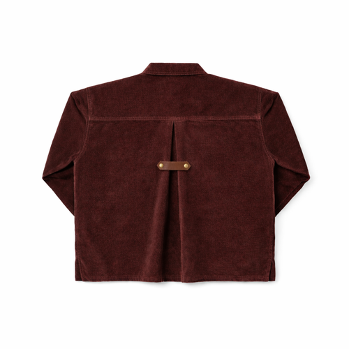 Birnham On The Sea Teen Pleat Detail Shirt - Brick Corduroy