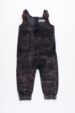 Birnham On The Sea Girls Corduroy Buckle Overalls - Blue Wash