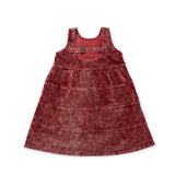Birnham On The Sea Corduroy Jumper With Buckle Tab - Red Wash