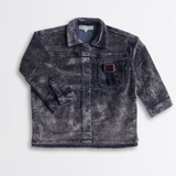 Birnham On The Sea Corduroy Buckle Shirt - Blue Wash