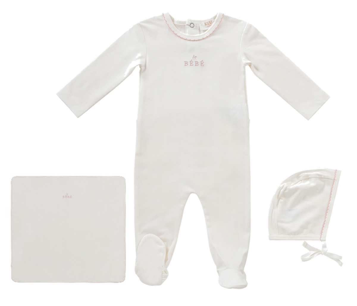 Kipp Bebe 3PC Layette Set - Pink – Moonlight
