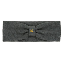 Load image into Gallery viewer, Le Enfant Gold Cherry Embroidered Baby Sweatband - Dark Grey