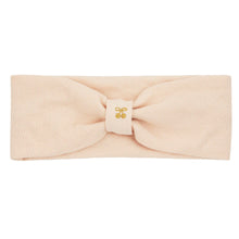 Load image into Gallery viewer, Le Enfant Gold Cherry Embroidered Baby Sweatband - Pink