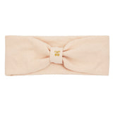 Le Enfant Gold Cherry Embroidered Baby Sweatband - Pink