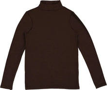 Load image into Gallery viewer, Lil Legs Bamboo Long Sleeve Mockneck - Chocolate Brown