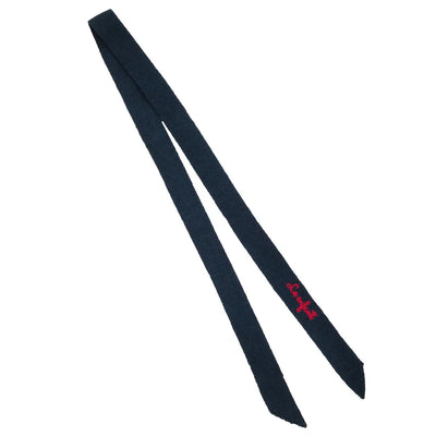 Le Enfant Soft Knit Embroidered Ribbon - Navy