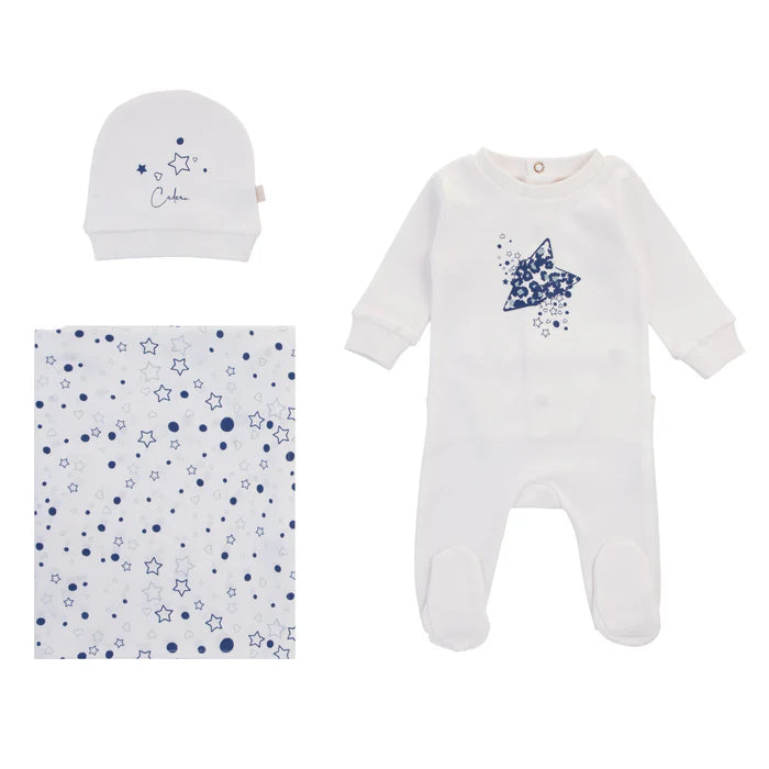 Cadeau Little Star 3PC Layette Set - Blue