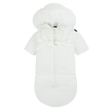 Pramie Snowsuit With Bows - White