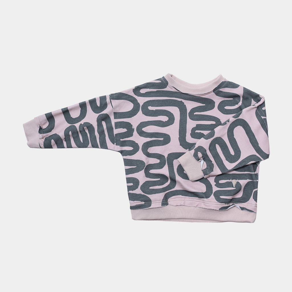 Booso Raw Sweatshirt - Beige/Green
