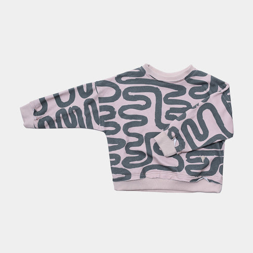 Booso Raw Sweatshirt - Beige/Green