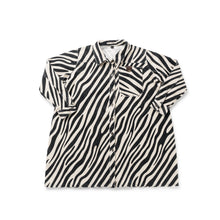Load image into Gallery viewer, Birnham On The Sea Oversized Shirt Dress - Zebra Print