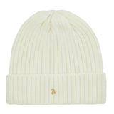 Le Enfant Gold Thread Embroidered Beanie - Cream