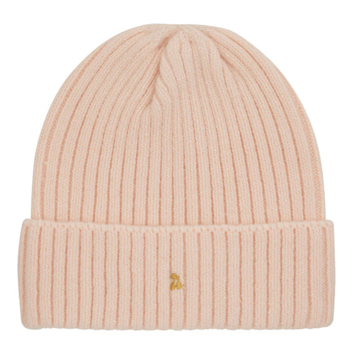 Le Enfant Gold Thread Embroidered Beanie - Pink
