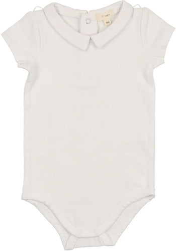 Lil legs Collar Onesie - Winter White