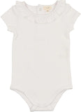 Lil legs Ruffle Onesie - Winter White