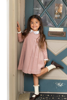 NouNelle Houndstooth Pink Dress