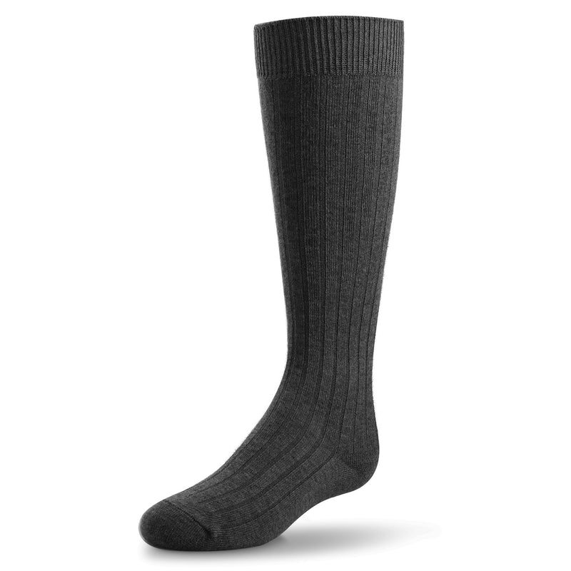 Zubii Ribbed Knee Socks 140 - Midnight Grey